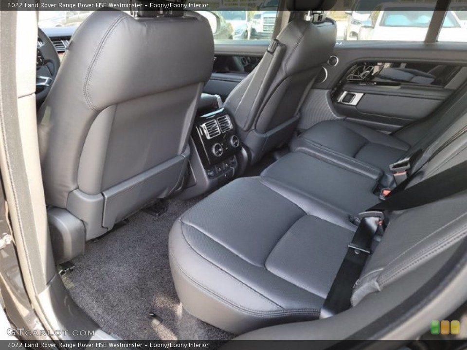 Ebony/Ebony Interior Rear Seat for the 2022 Land Rover Range Rover HSE Westminster #143567140