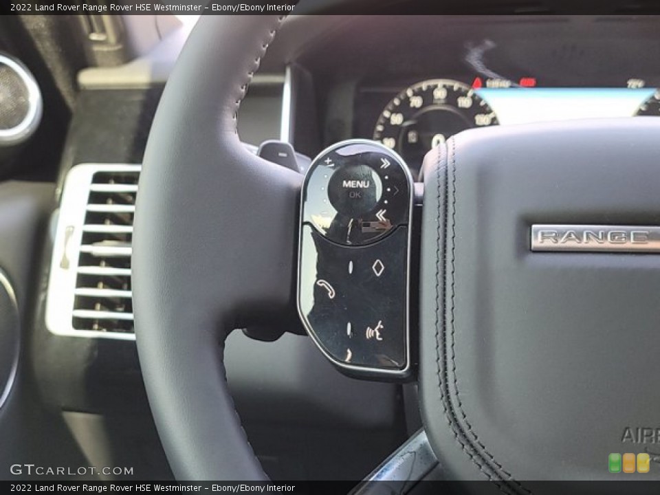 Ebony/Ebony Interior Steering Wheel for the 2022 Land Rover Range Rover HSE Westminster #143567332
