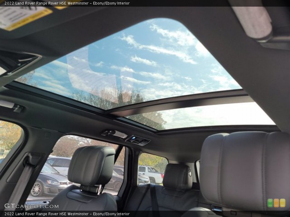 Ebony/Ebony Interior Sunroof for the 2022 Land Rover Range Rover HSE Westminster #143567440