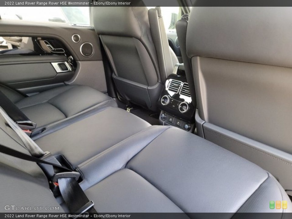 Ebony/Ebony Interior Rear Seat for the 2022 Land Rover Range Rover HSE Westminster #143567497