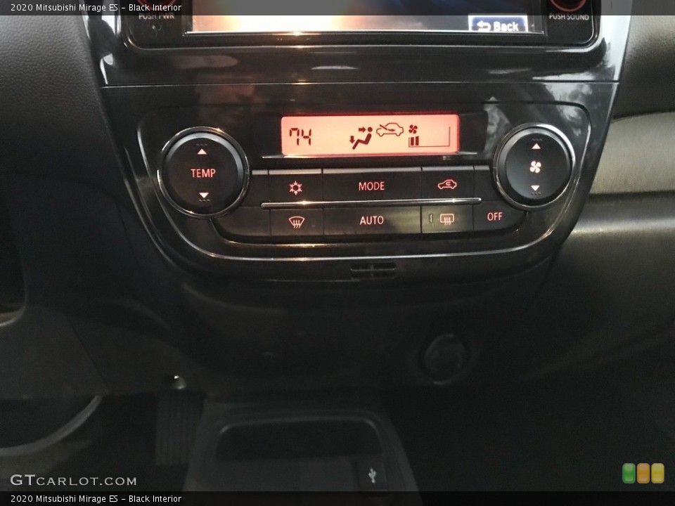 Black Interior Controls for the 2020 Mitsubishi Mirage ES #143569884
