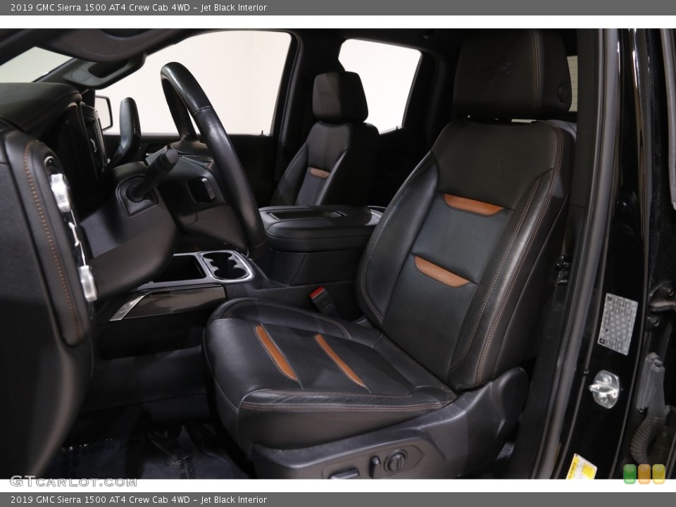 Jet Black Interior Front Seat for the 2019 GMC Sierra 1500 AT4 Crew Cab 4WD #143573044