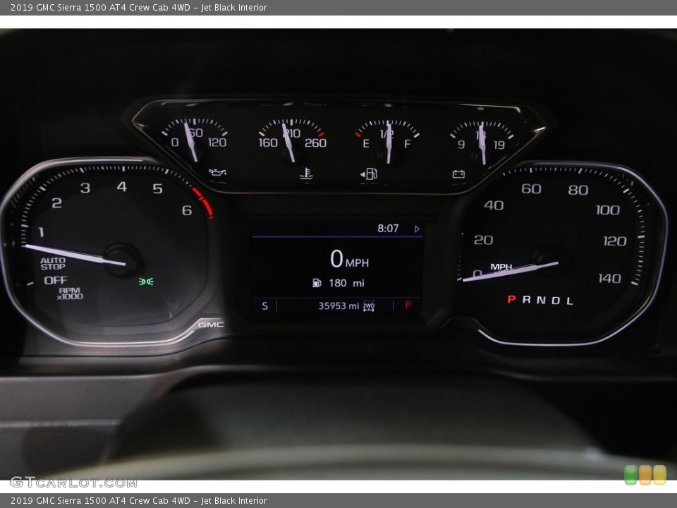 Jet Black Interior Gauges for the 2019 GMC Sierra 1500 AT4 Crew Cab 4WD #143573122