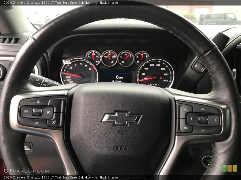 Jet Black Interior Steering Wheel for the 2020 Chevrolet Silverado 1500 LT Trail Boss Crew Cab 4x4 #143573395