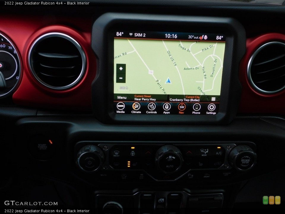 Black Interior Navigation for the 2022 Jeep Gladiator Rubicon 4x4 #143577667