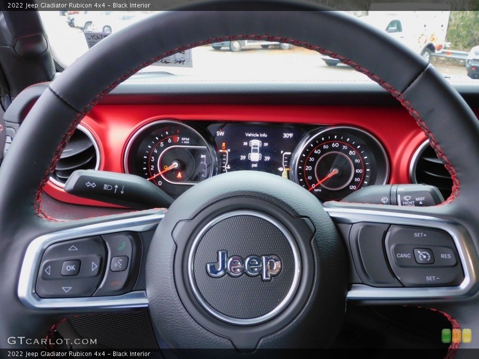Black Interior Steering Wheel for the 2022 Jeep Gladiator Rubicon 4x4 #143577718