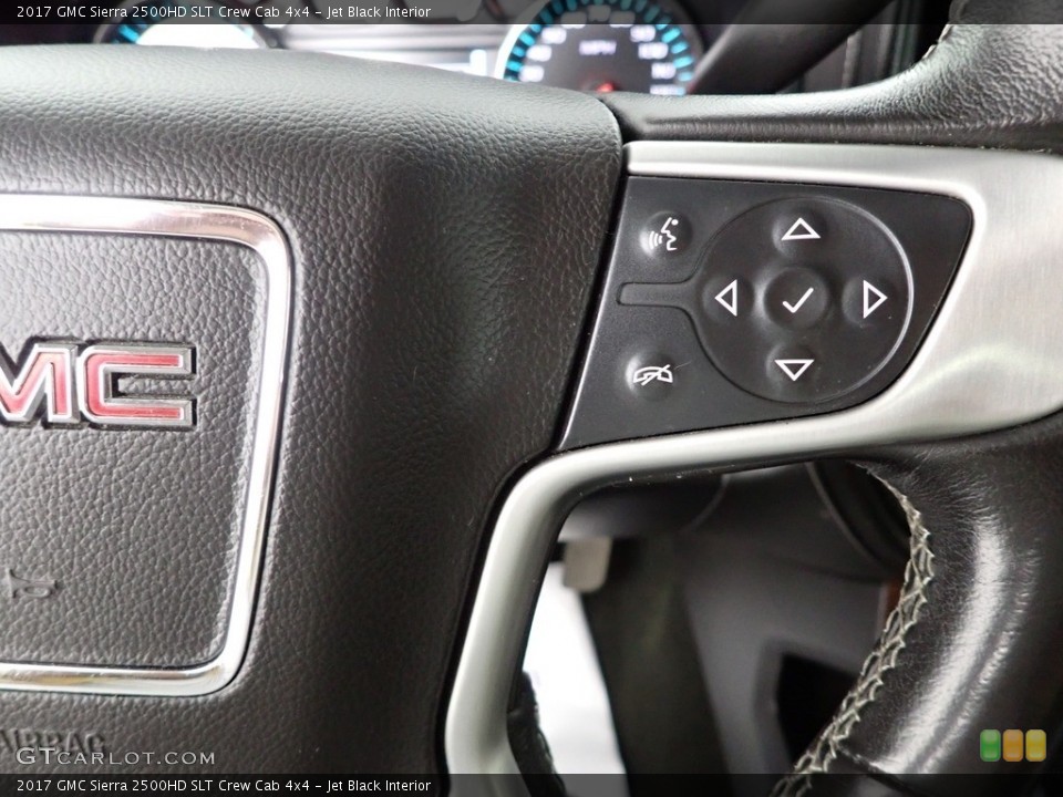 Jet Black Interior Steering Wheel for the 2017 GMC Sierra 2500HD SLT Crew Cab 4x4 #143578249