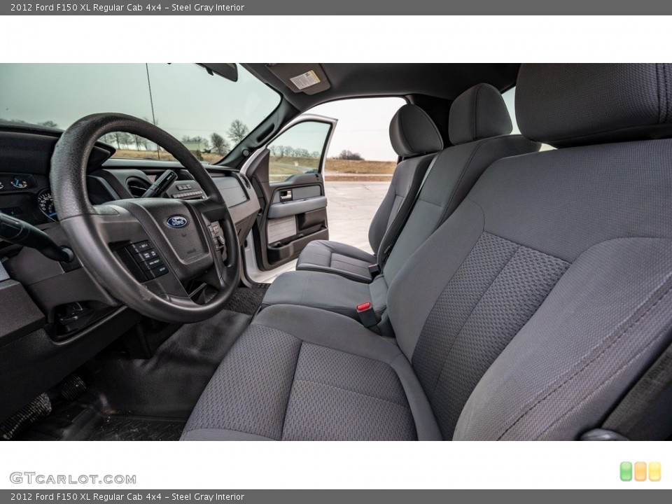 Steel Gray Interior Front Seat for the 2012 Ford F150 XL Regular Cab 4x4 #143578968