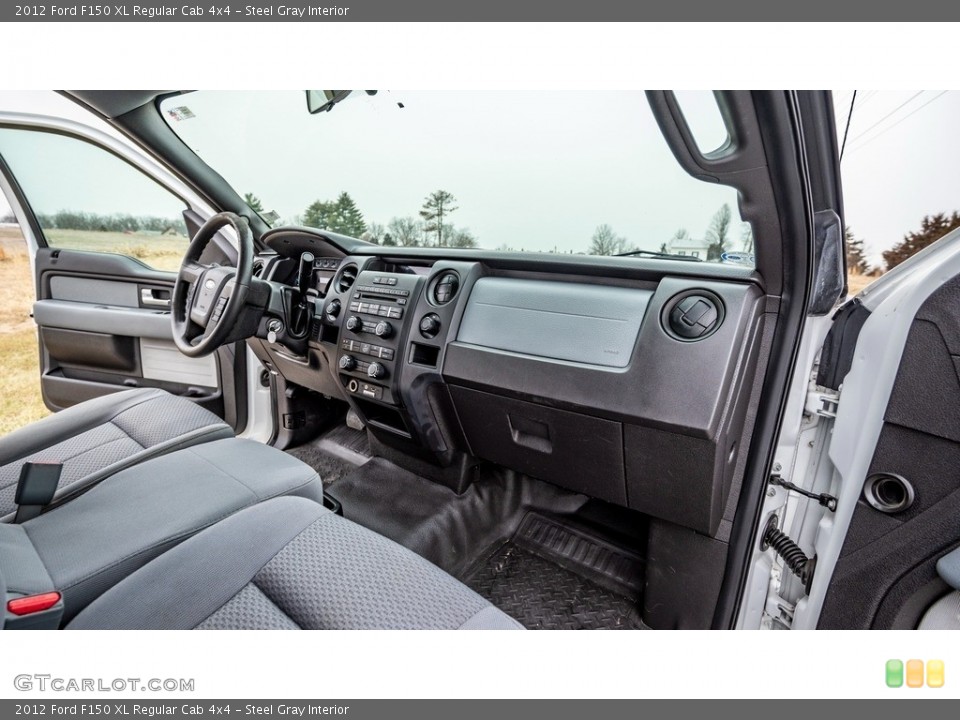 Steel Gray Interior Dashboard for the 2012 Ford F150 XL Regular Cab 4x4 #143579031
