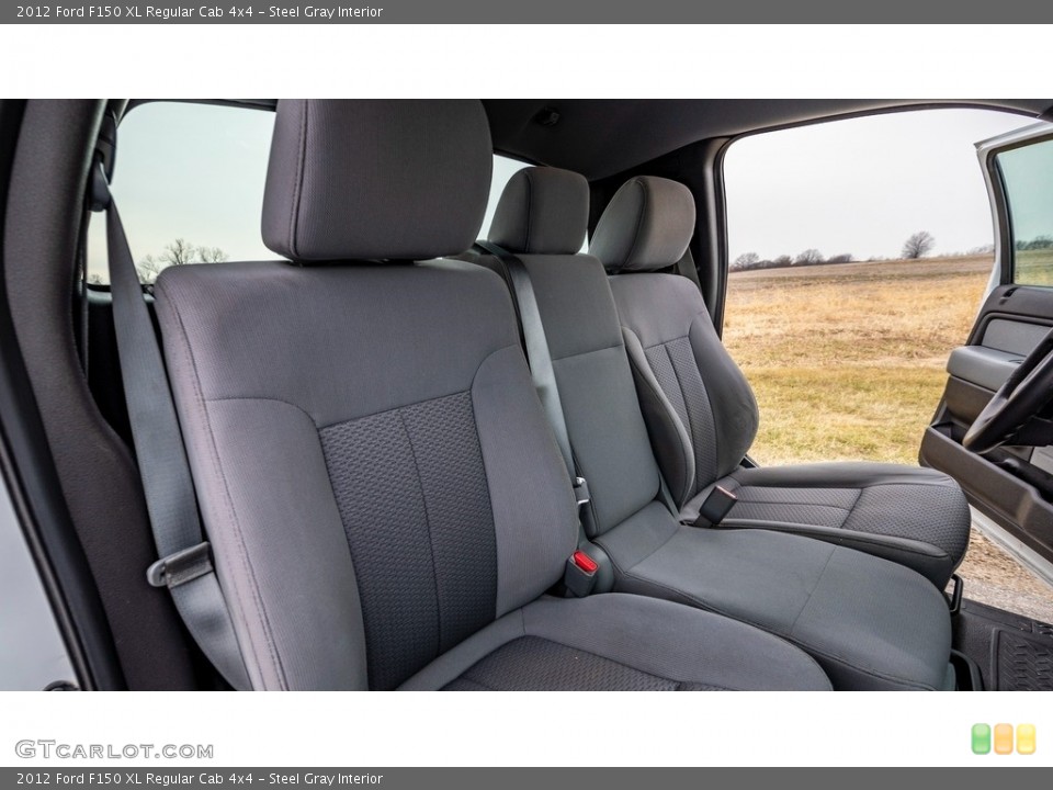 Steel Gray Interior Front Seat for the 2012 Ford F150 XL Regular Cab 4x4 #143579061