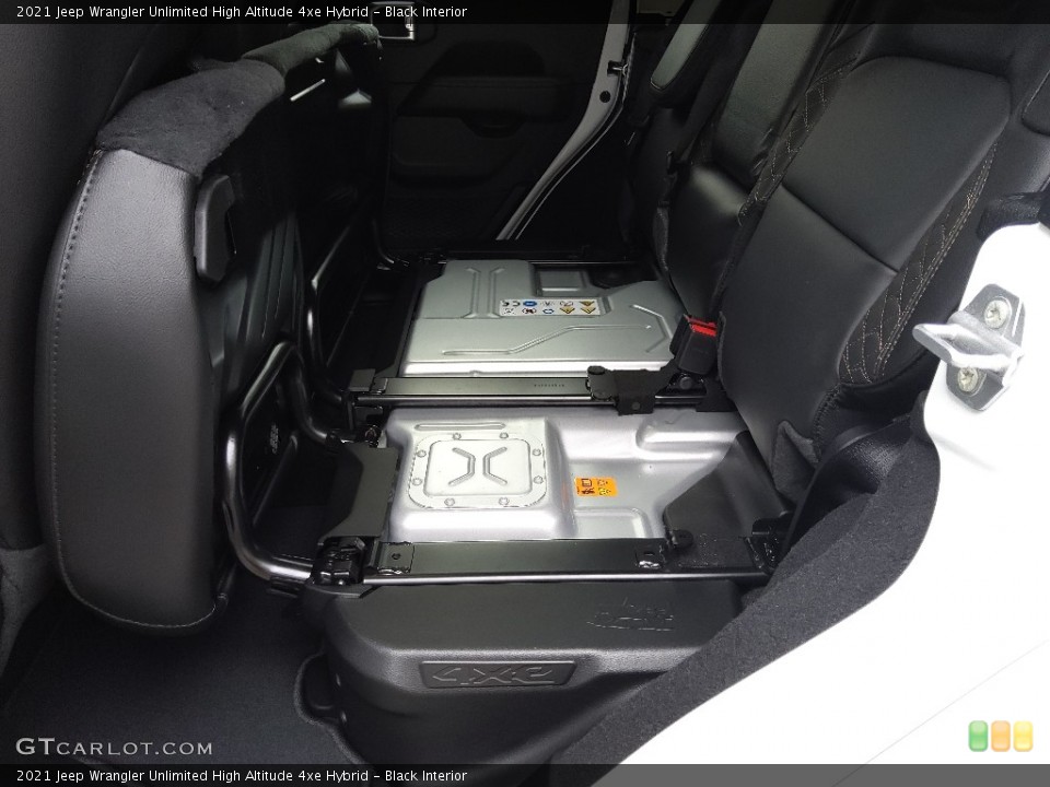 Black Interior Rear Seat for the 2021 Jeep Wrangler Unlimited High Altitude 4xe Hybrid #143579070