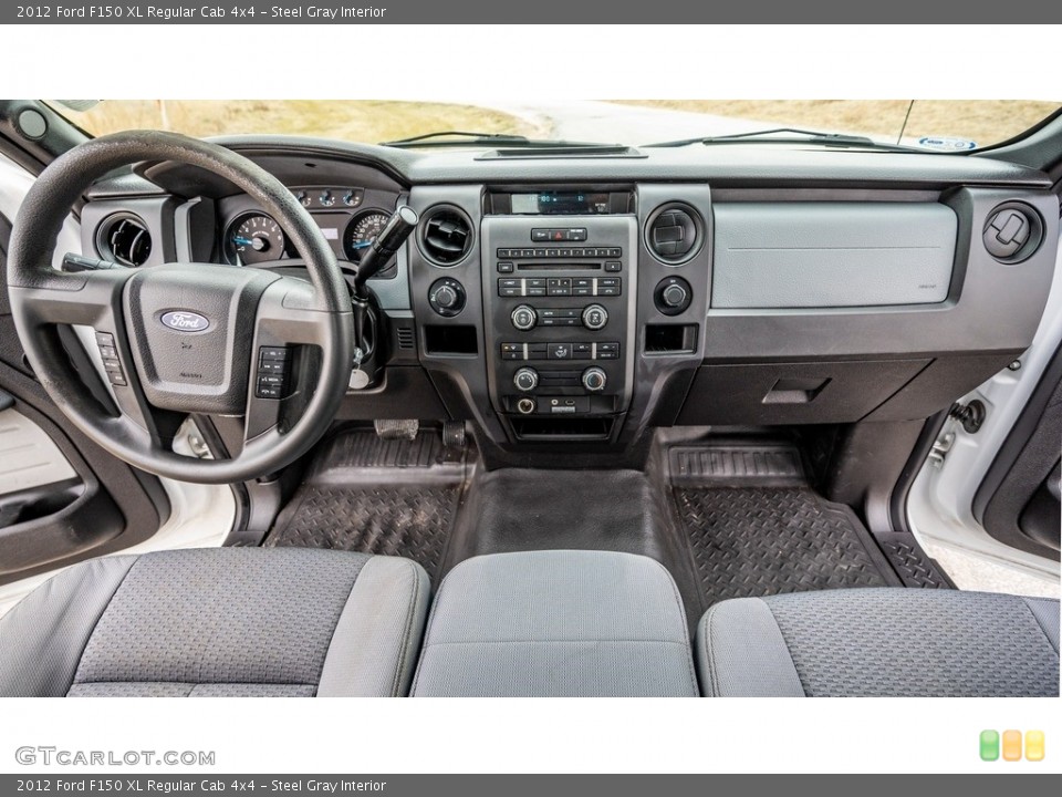 Steel Gray Interior Dashboard for the 2012 Ford F150 XL Regular Cab 4x4 #143579079