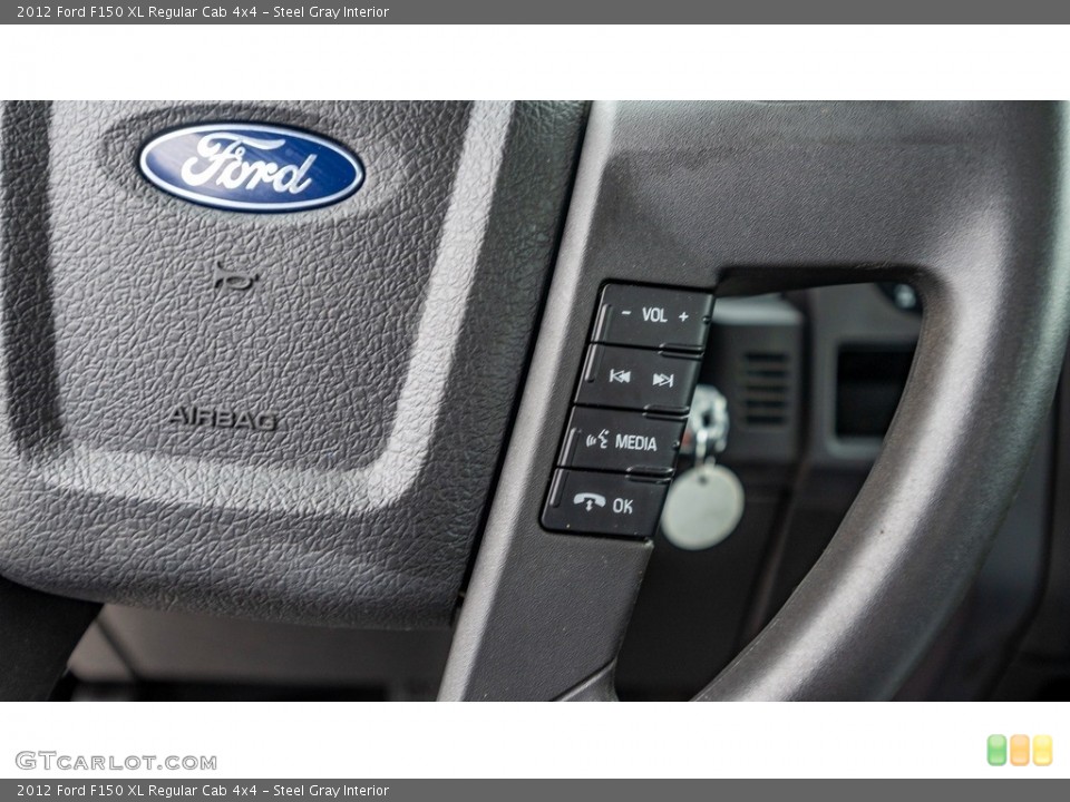 Steel Gray Interior Steering Wheel for the 2012 Ford F150 XL Regular Cab 4x4 #143579125