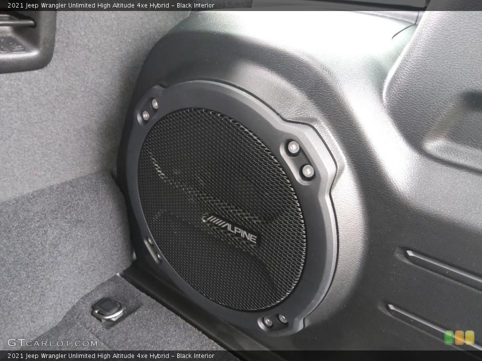 Black Interior Audio System for the 2021 Jeep Wrangler Unlimited High Altitude 4xe Hybrid #143579136