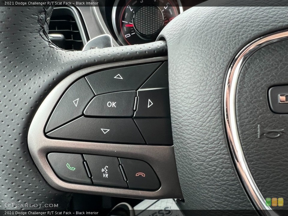 Black Interior Steering Wheel for the 2021 Dodge Challenger R/T Scat Pack #143579895