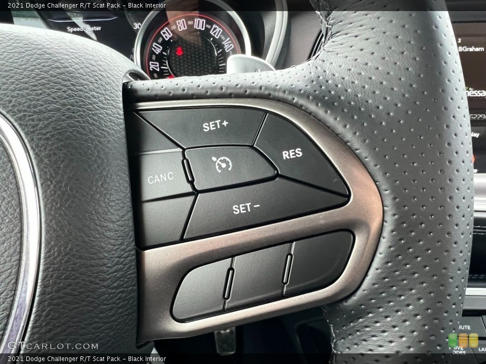 Black Interior Steering Wheel for the 2021 Dodge Challenger R/T Scat Pack #143579922