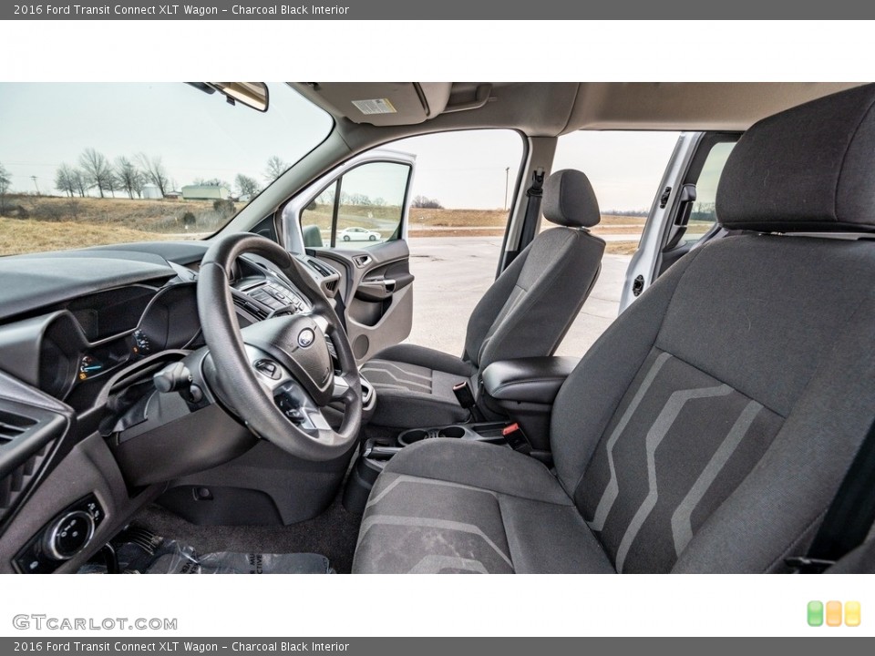 Charcoal Black Interior Front Seat for the 2016 Ford Transit Connect XLT Wagon #143580348