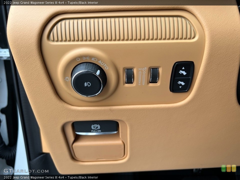 Tupelo/Black Interior Controls for the 2022 Jeep Grand Wagoneer Series III 4x4 #143580438