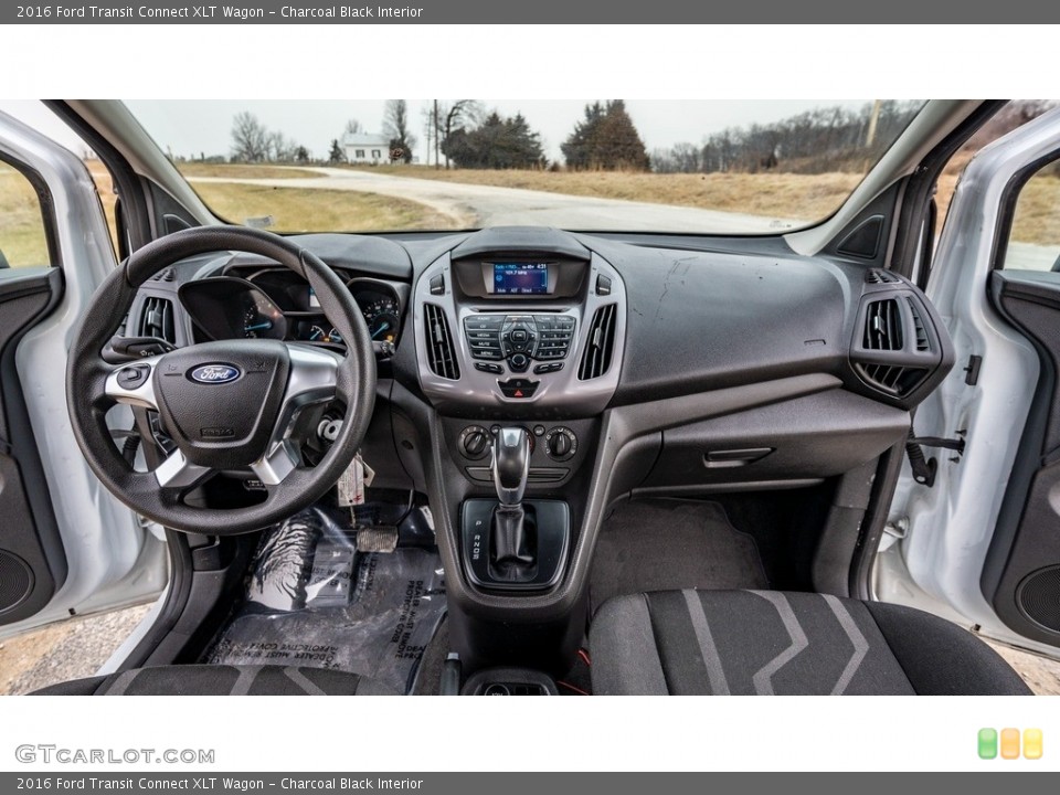 Charcoal Black Interior Dashboard for the 2016 Ford Transit Connect XLT Wagon #143580453
