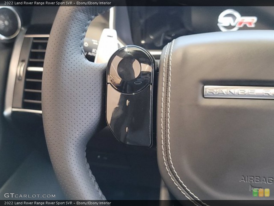 Ebony/Ebony Interior Steering Wheel for the 2022 Land Rover Range Rover Sport SVR #143581314