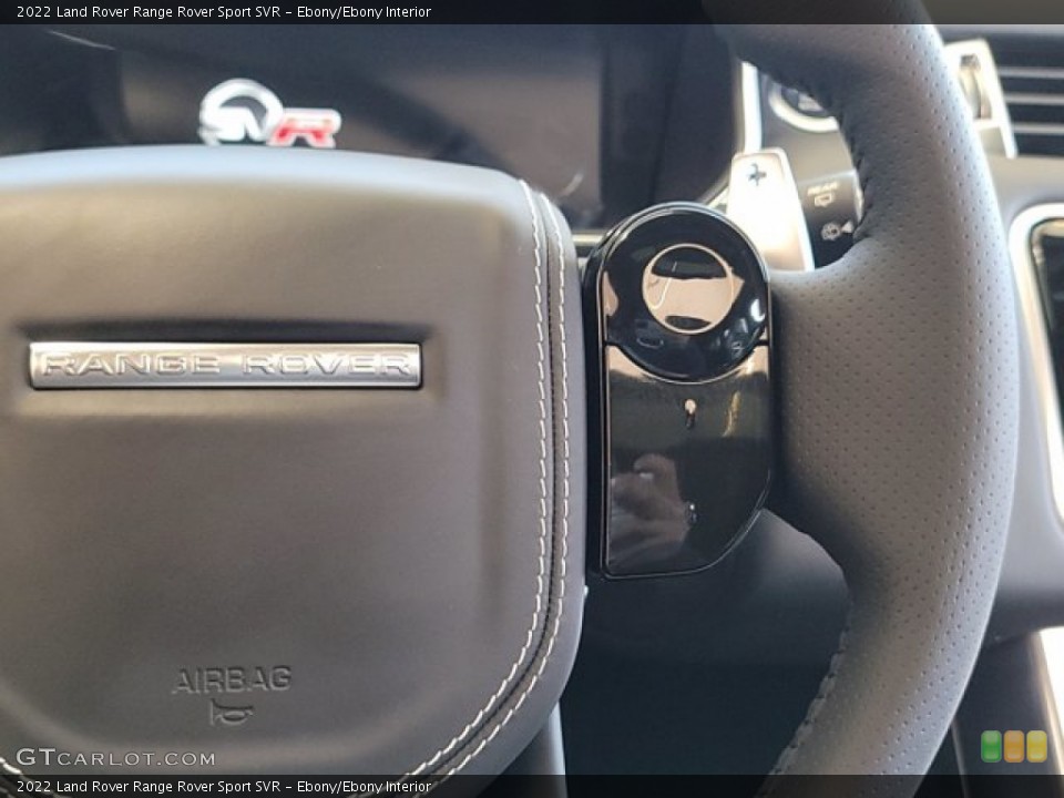 Ebony/Ebony Interior Steering Wheel for the 2022 Land Rover Range Rover Sport SVR #143581325
