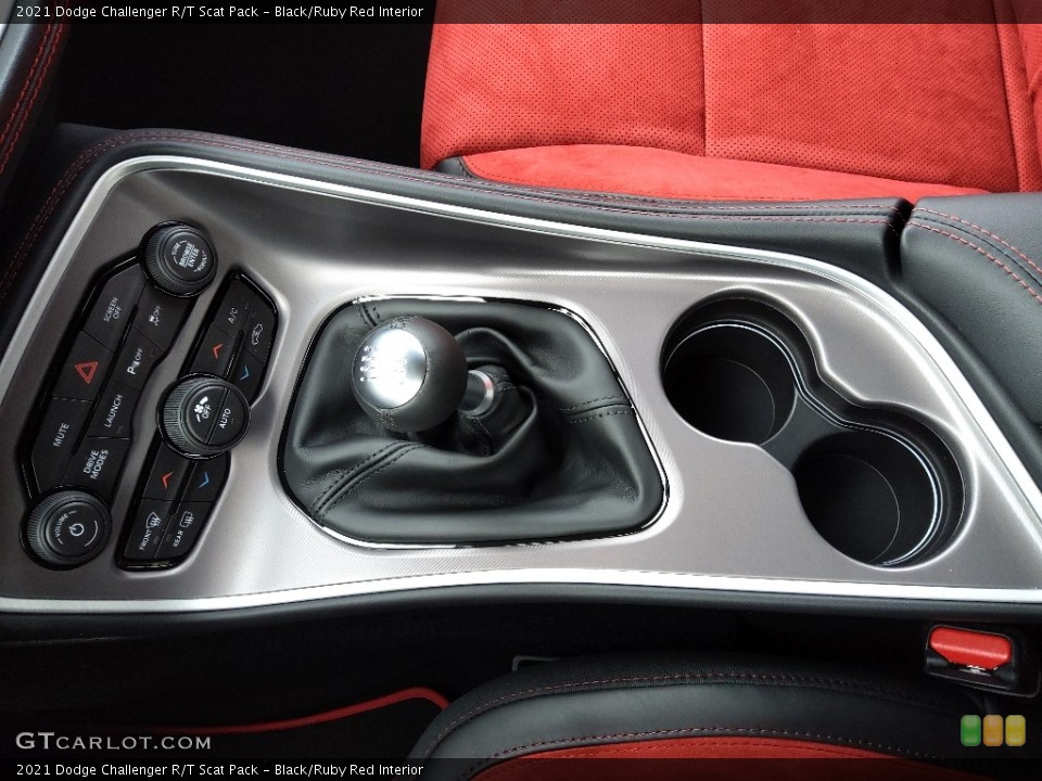 Black/Ruby Red Interior Transmission for the 2021 Dodge Challenger R/T Scat Pack #143581503