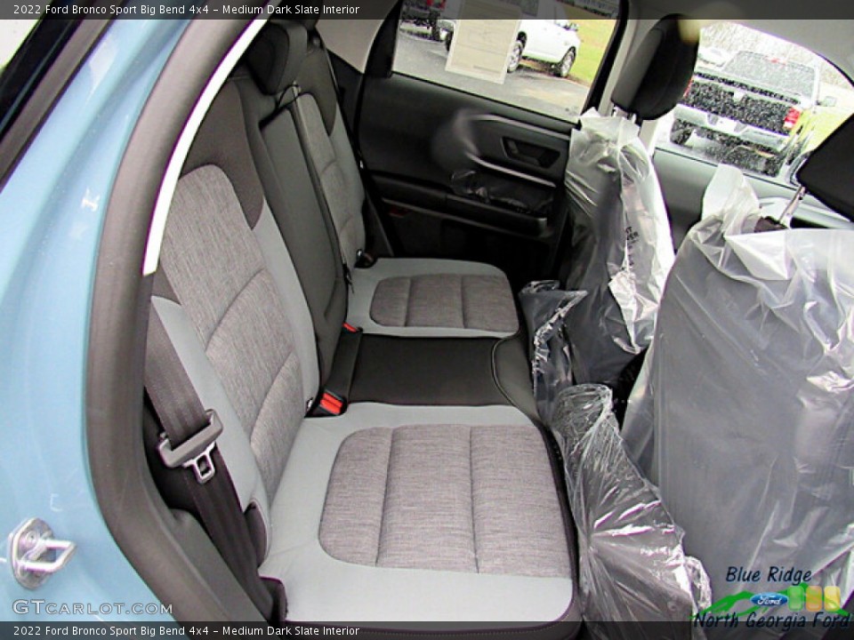 Medium Dark Slate Interior Rear Seat for the 2022 Ford Bronco Sport Big Bend 4x4 #143581509
