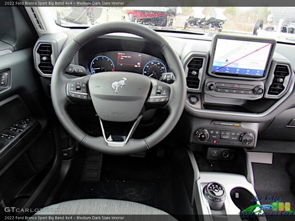 Medium Dark Slate Interior Dashboard for the 2022 Ford Bronco Sport Big Bend 4x4 #143581530