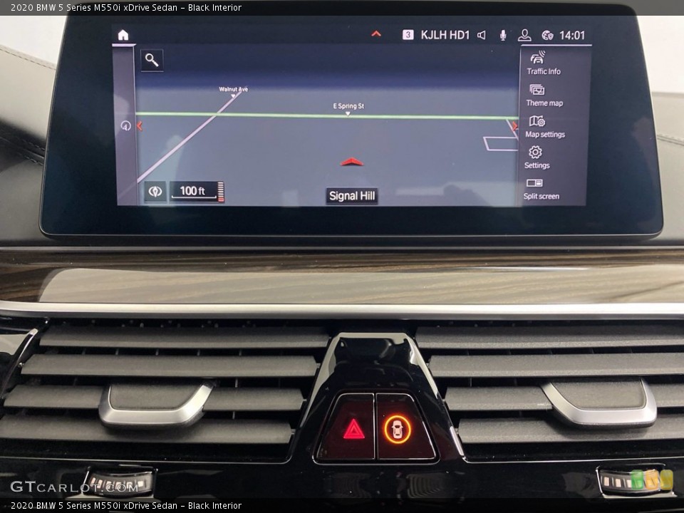Black Interior Navigation for the 2020 BMW 5 Series M550i xDrive Sedan #143584718