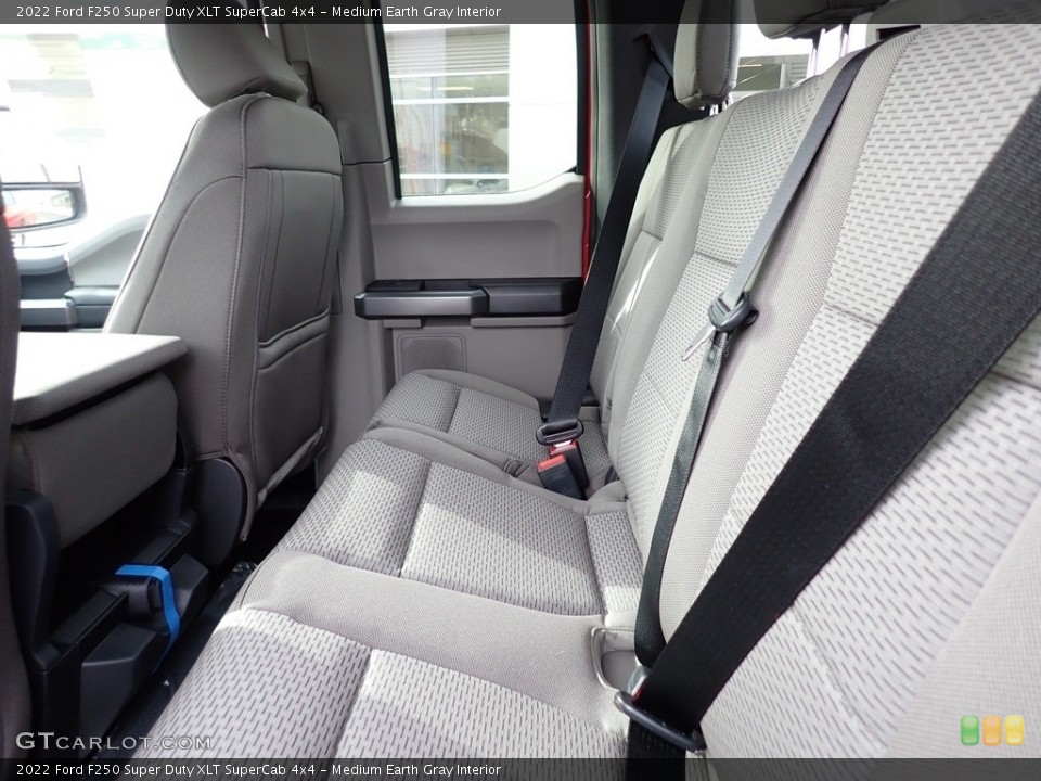 Medium Earth Gray Interior Rear Seat for the 2022 Ford F250 Super Duty XLT SuperCab 4x4 #143586514
