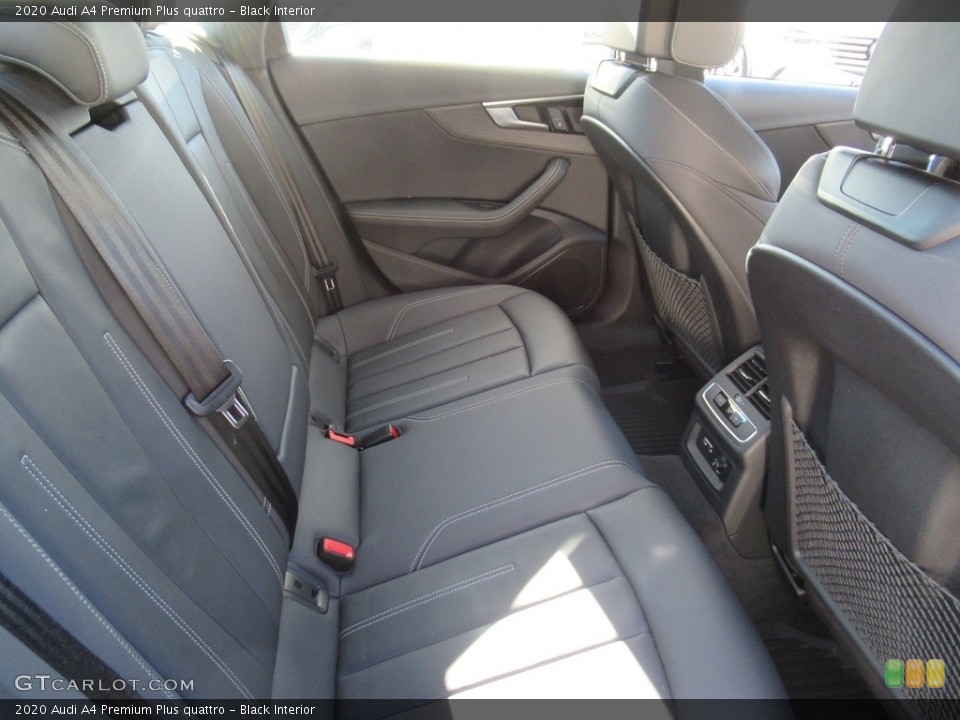 Black Interior Rear Seat for the 2020 Audi A4 Premium Plus quattro #143587210
