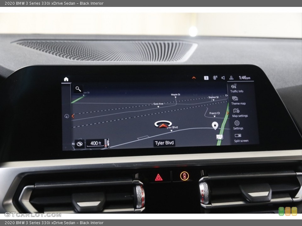 Black Interior Navigation for the 2020 BMW 3 Series 330i xDrive Sedan #143588203