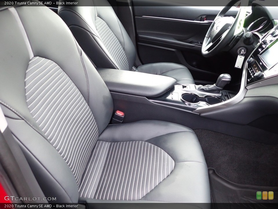 Black Interior Front Seat for the 2020 Toyota Camry SE AWD #143589460