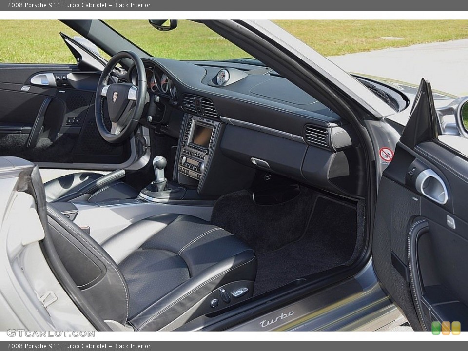 Black Interior Dashboard for the 2008 Porsche 911 Turbo Cabriolet #143589811