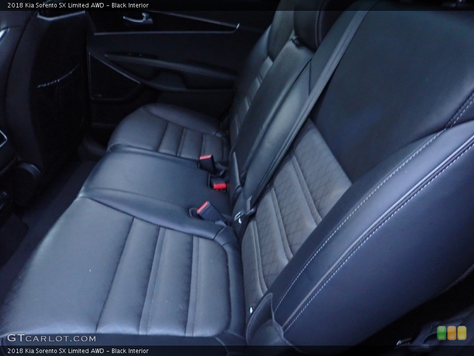 Black Interior Rear Seat for the 2018 Kia Sorento SX Limited AWD #143590333