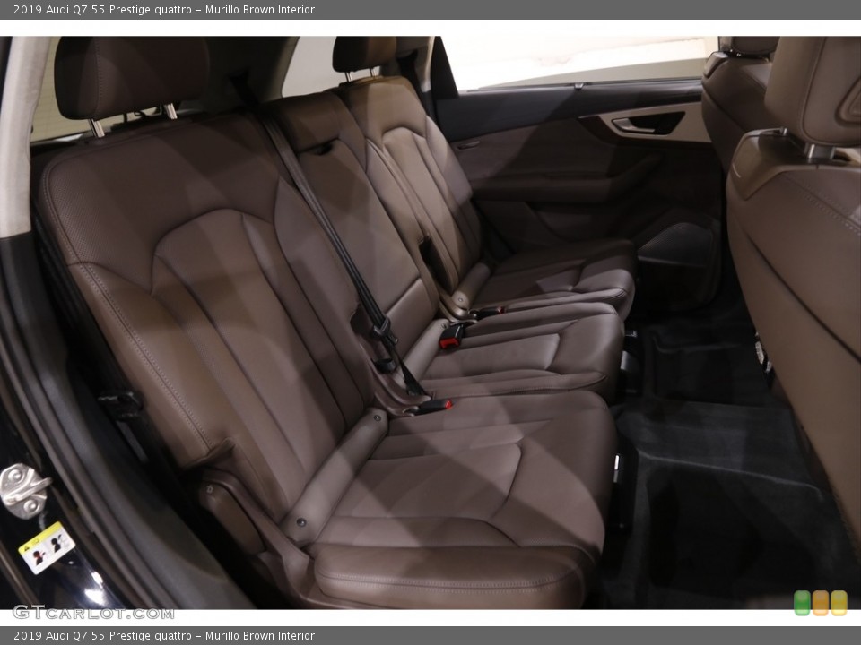Murillo Brown Interior Rear Seat for the 2019 Audi Q7 55 Prestige quattro #143591347