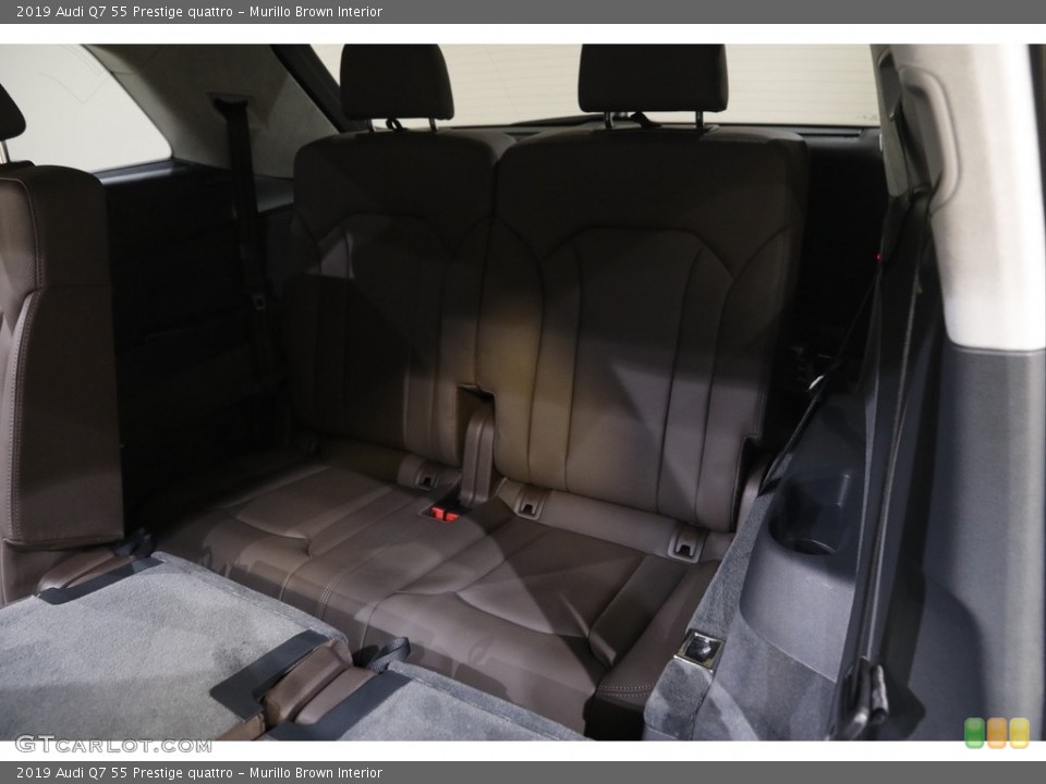 Murillo Brown Interior Rear Seat for the 2019 Audi Q7 55 Prestige quattro #143591389