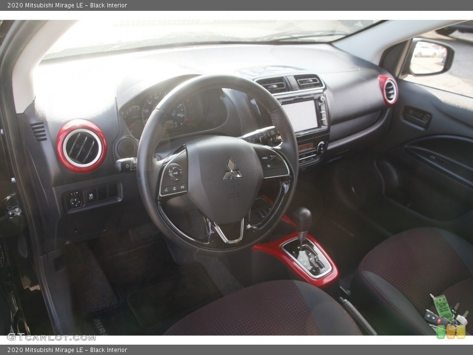 Black Interior Photo for the 2020 Mitsubishi Mirage LE #143592145