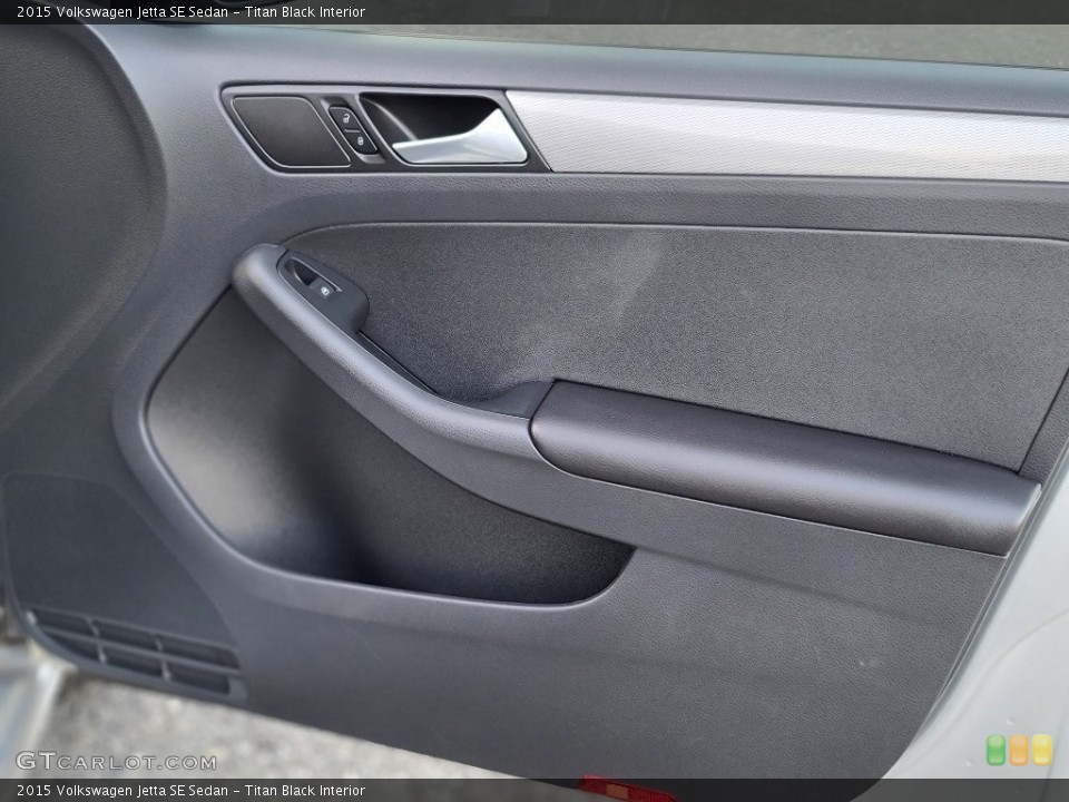 Titan Black Interior Door Panel for the 2015 Volkswagen Jetta SE Sedan #143592151