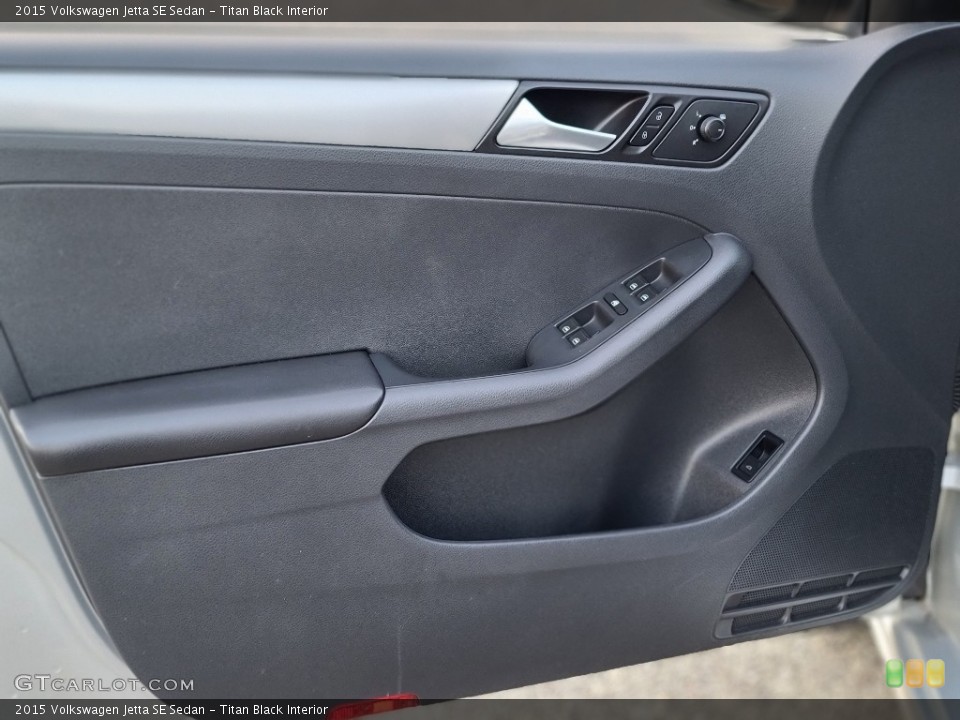 Titan Black Interior Door Panel for the 2015 Volkswagen Jetta SE Sedan #143592277