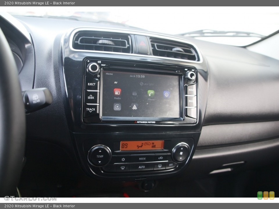 Black Interior Controls for the 2020 Mitsubishi Mirage LE #143592334