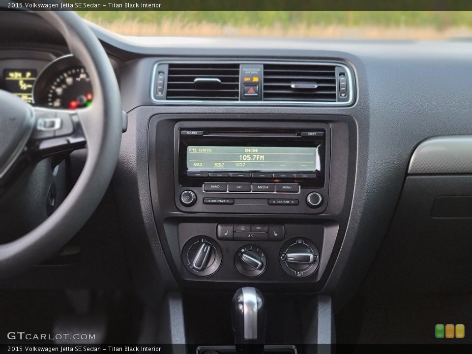 Titan Black Interior Controls for the 2015 Volkswagen Jetta SE Sedan #143592511