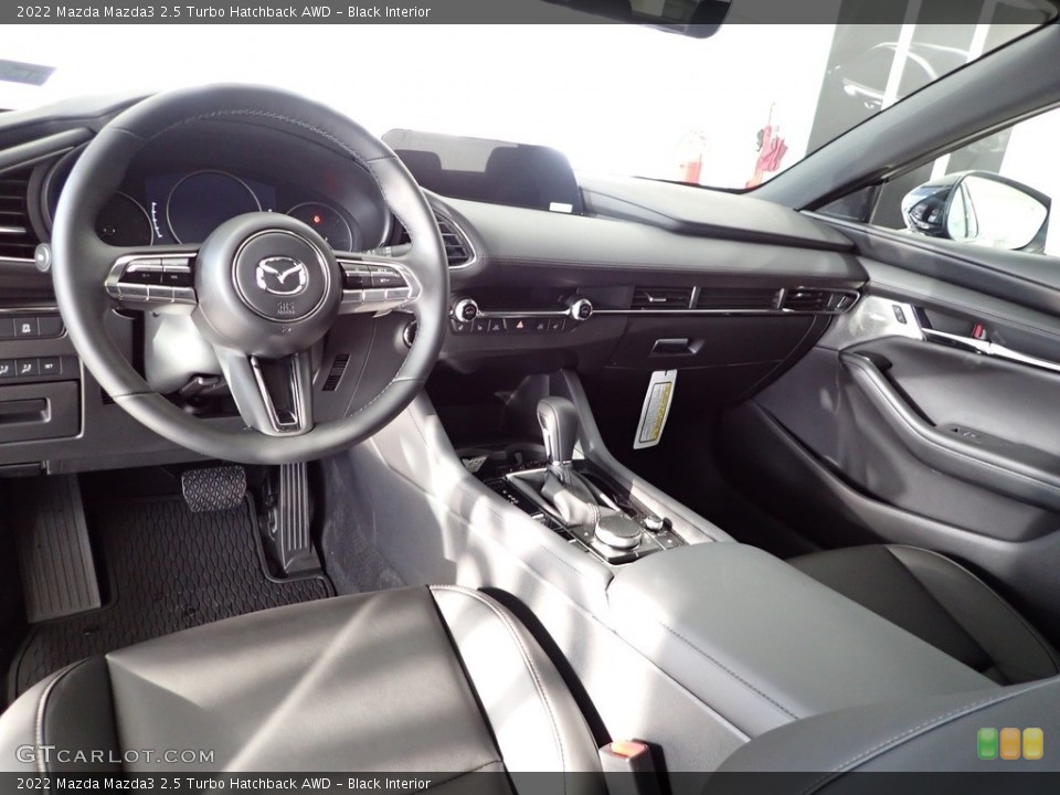 Black Interior Photo for the 2022 Mazda Mazda3 2.5 Turbo Hatchback AWD #143592789