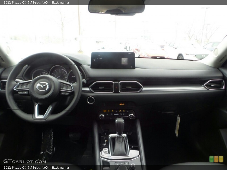 Black Interior Dashboard for the 2022 Mazda CX-5 S Select AWD #143593739