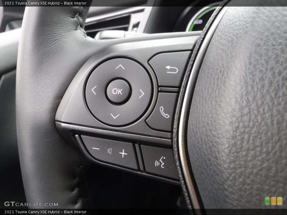 Black Interior Steering Wheel for the 2021 Toyota Camry XSE Hybrid #143594818