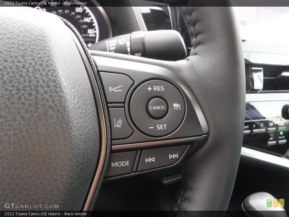 Black Interior Steering Wheel for the 2021 Toyota Camry XSE Hybrid #143594845