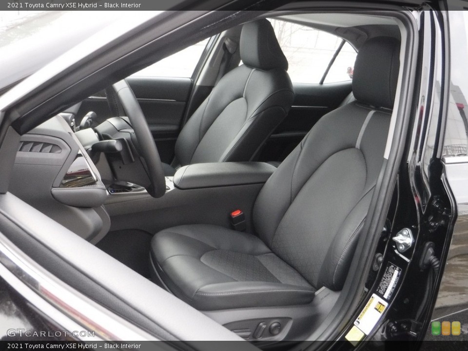 Black Interior Front Seat for the 2021 Toyota Camry XSE Hybrid #143595145