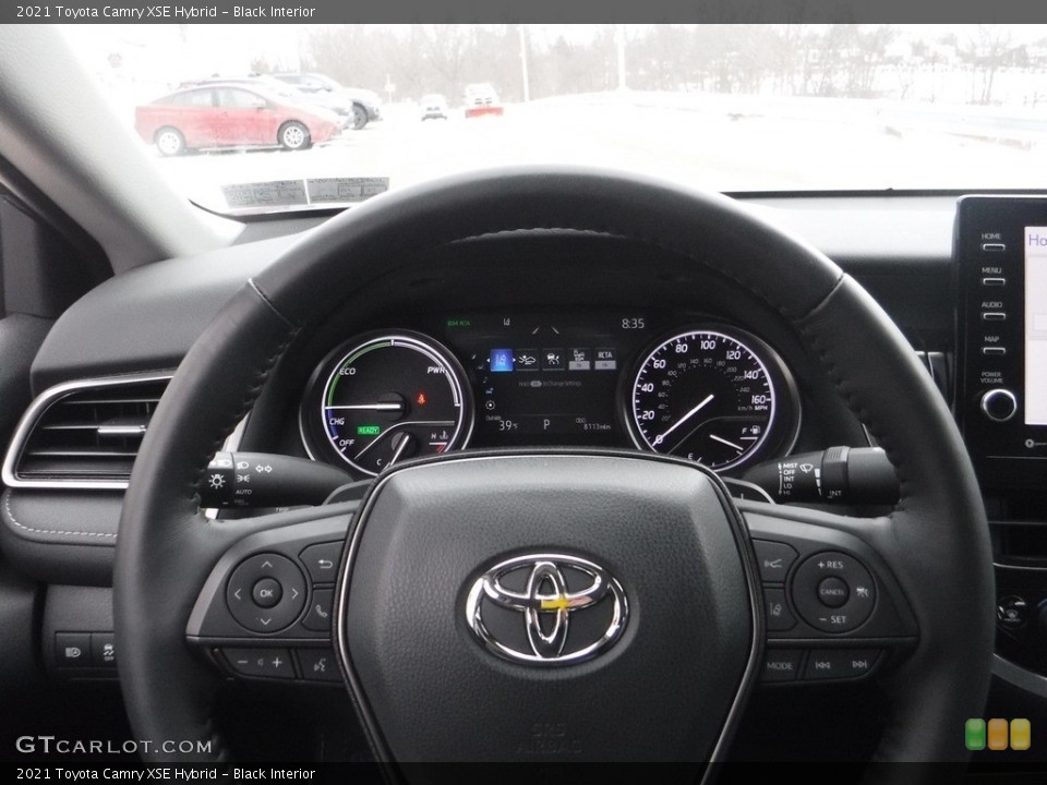 Black Interior Steering Wheel for the 2021 Toyota Camry XSE Hybrid #143595226