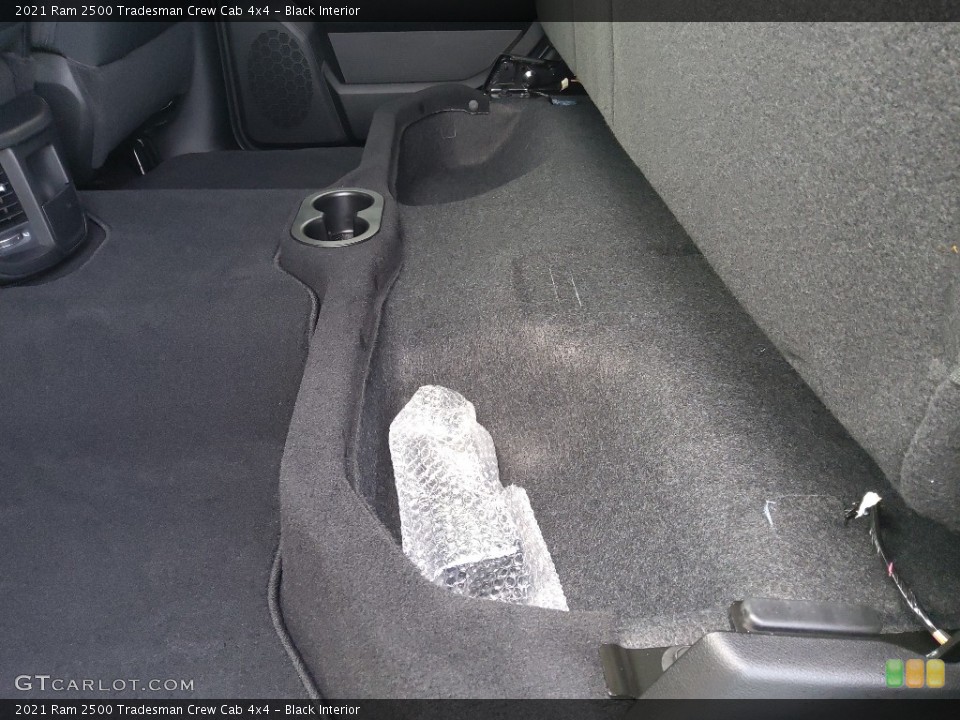 Black Interior Rear Seat for the 2021 Ram 2500 Tradesman Crew Cab 4x4 #143595304