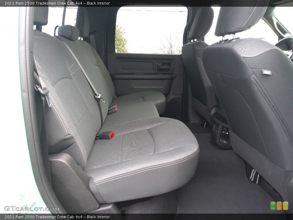 Black Interior Rear Seat for the 2021 Ram 2500 Tradesman Crew Cab 4x4 #143595328